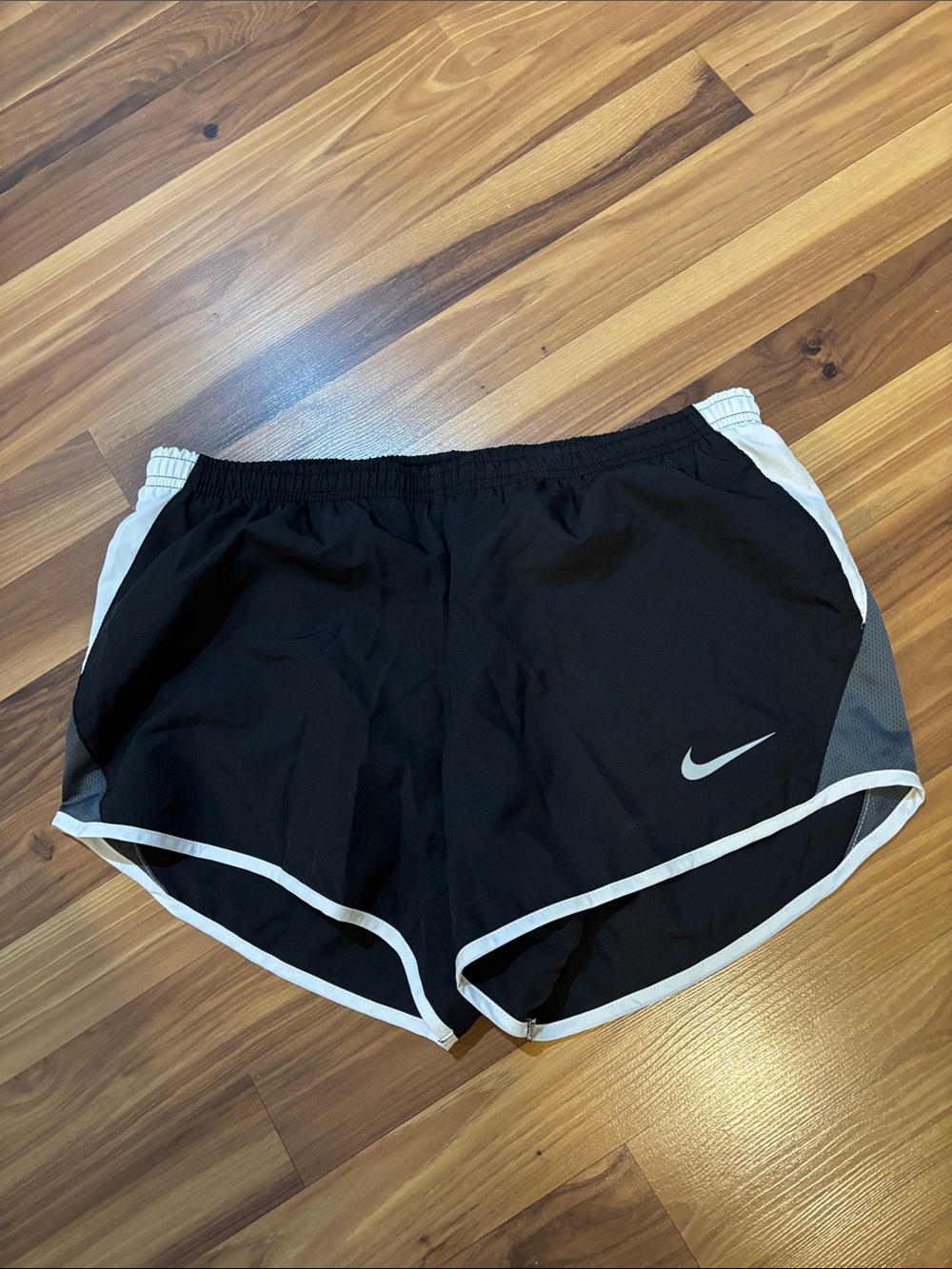 Nike Black Women’s Athletic Shorts with White Trim